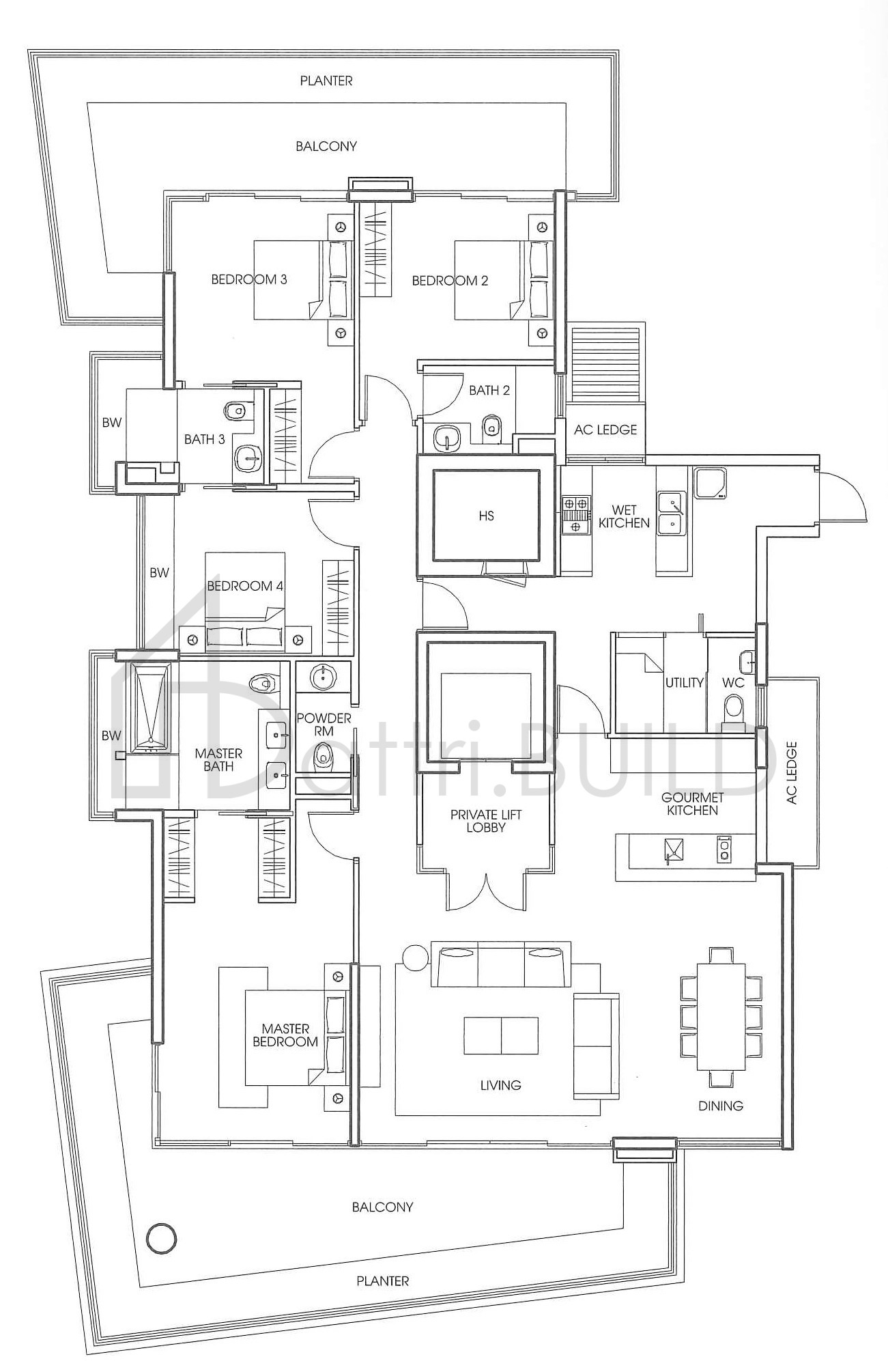 The Orange Grove 4 Bedroom Type B1a