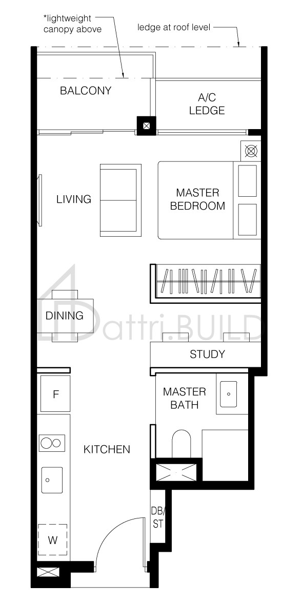 Le Quest 1 Bedroom Type A1